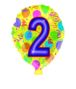 Bunches Number 2 Balloon