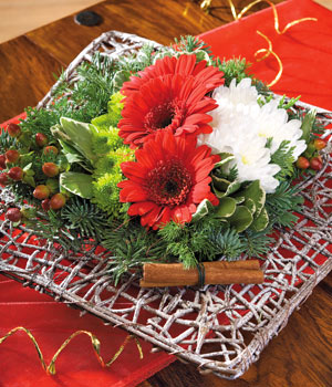 Bunches Yuletide Table Arrangement