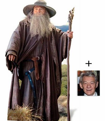 Fan Pack - Gandalf (Ian McKellen) Lifesize Cardboard Cutout / Standee - The Hobbit - Includes 8x10 (20x25cm) Star Photo