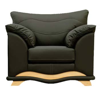 Eagle Azure Leather Armchair