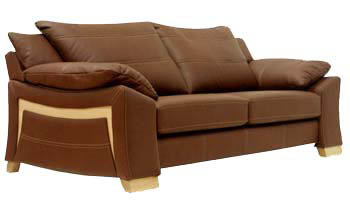 Boulevard Leather 3 seater Sofa