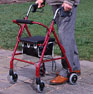 Safety walker with seat