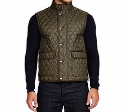 Burberry Army green quilted gilet