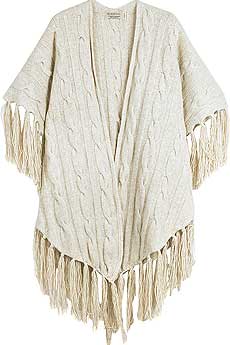 Burberry Cable knit shawl