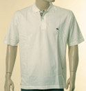 Burberry Mens Cream 2 Button Cotton Polo Shirt With Burberry Trim