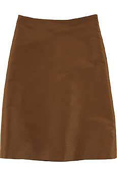 Burberry Prorsum A-line Satin Skirt
