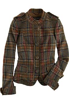 Burberry Prorsum Fitted plaid jacket