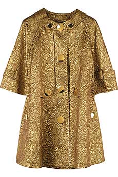 Burberry Prorsum Gold Brocade Coat
