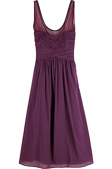 Mesh top cocktail dress