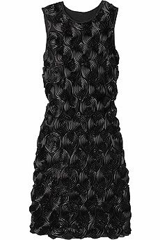 Rosette embroidered dress