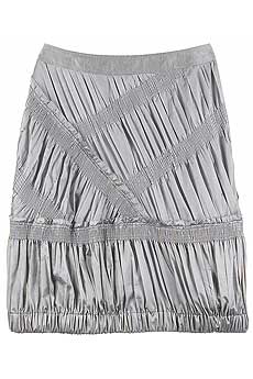 Burberry Prorsum Smocked satin skirt