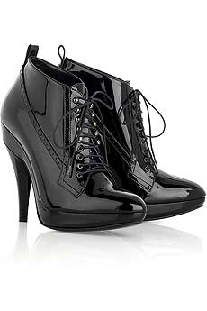 Burberry Prorsum Victorian patent booties