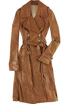 Burberry Prorsum Washed Leather Trench