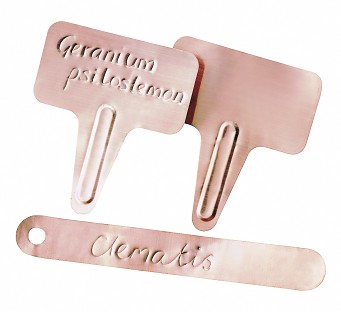 Burgon and Ball Copper tags and T Labels
