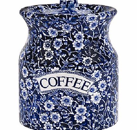Burleigh Blue Calico Coffee Storage Jar