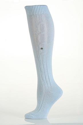 Burlington Ladies 1 Pair Burlington Cable Design Knee High In 9 Colours Dark Brown