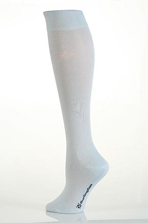 Burlington Ladies 1 Pair Burlington Universal Plain Cotton Knee High Sock In 11 Colours Anthracite Melange