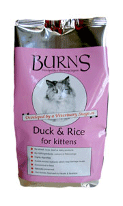 Burns Feline Kitten Duck and Rice 500g