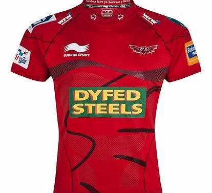 Llanelli Scarlets Home Match Day Rugby Shirt