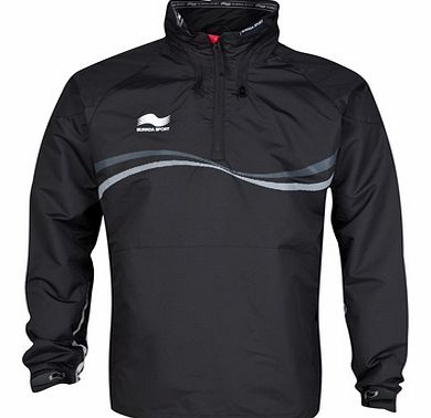 Burrda Sport Rugby 1/4 Zip Rain Jacket - Black