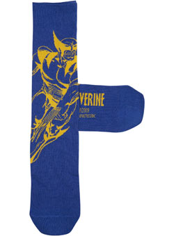1 Pack Blue `olverine`Socks