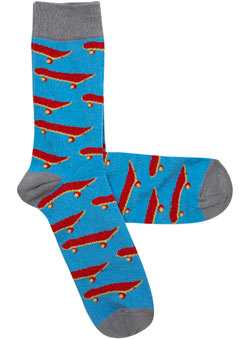 Burton 1 Pack Blue Skateboard Socks