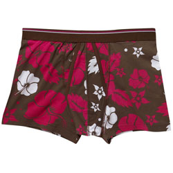 Burton 1 Pack Brown Floral Trunk Underwear