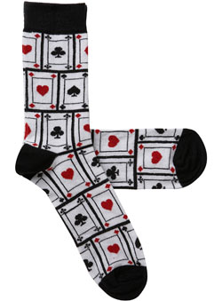 1 Pack Card Deck Socks