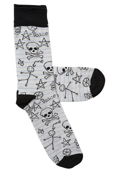 Burton 1 Pack School Scribble Socks