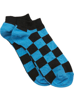 1 Pair Blue Check Trainer Liner