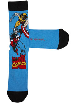 1 Pair Mixed Comic Hero Socks