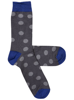 Burton 1 Pair of Grey Spots Socks