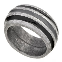 Burton 3 Stripe Chunky Metal Ring