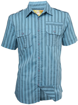 Burton Aqua and Blue Stripe Shirt