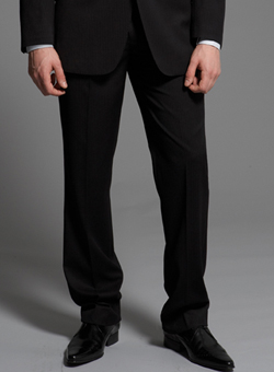 Burton Basic Black Pinstripe Suit Trouser