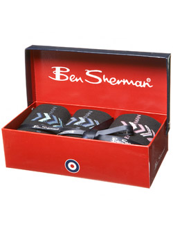 Ben Sherman 3 Pack Sock Gift Set