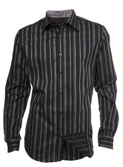 Black and Grey Stripe Shirt
