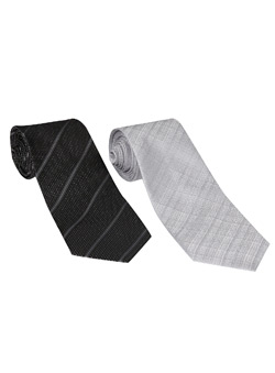 Burton Black And Grey Tie Twinpack