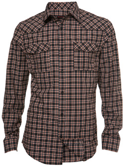 Burton Black and Red Check Fitted Shirt