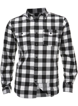 Burton Black and White Check Fitted Shirt