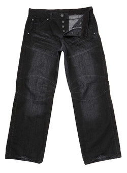 Burton Black Coated Combat Jeans
