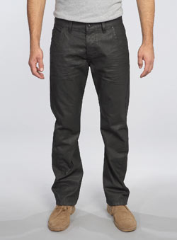 Black Coated Twister Jean