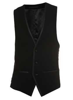 Burton Black Dinner Suit Waistcoat