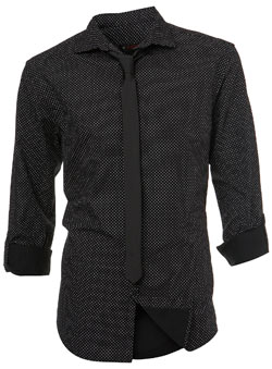 Burton Black Dot Shirt and Tie
