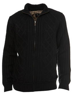 Black Faux Fur Lined Jacket