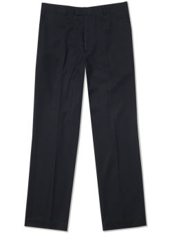 Burton Black Flat Front Smart Trousers