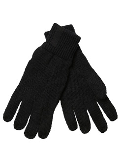 Black Knitted Glove