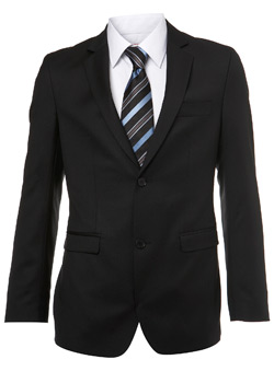 Burton Black Label Black Wool Suit Jacket