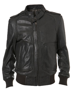 Burton Black Label Grey Genuine Leather Jacket