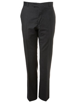 Burton Black Label Grey Puppytooth Formal Trouser